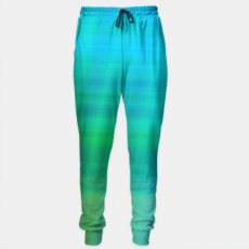 Spodnie bawełniane bLUEGREENSTRIPES